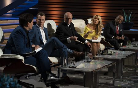 MARK CUBAN, JAMIE SIMINOFF, KEVIN O'LEARY, LORI GREINER, DAYMOND JOHN