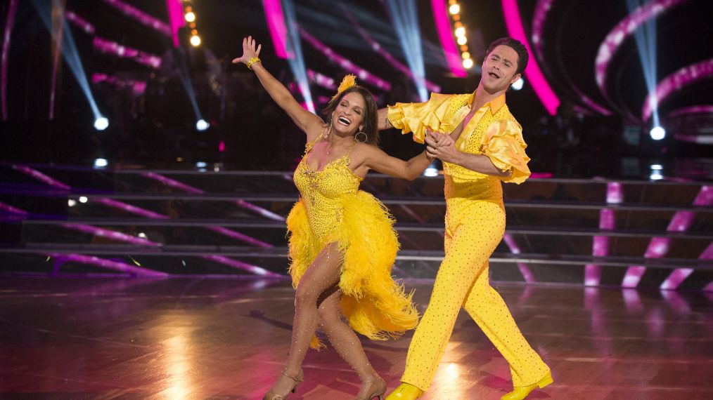 Mary Lou Retton and Sasha Farber on Dancing With The Stars