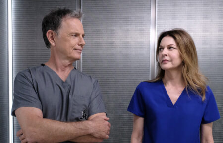 Bruce Greenwood and Jane Leeves in The Resident