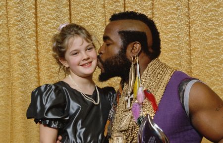 American actors Drew Barrymore and Mr. T - American actors Drew Barrymore and Mr. T attend the 1984 People's Choice Awards Show in Los Angeles. Mr. T won the award for Favorite Male Performer in a new TV program. (Photo by Bill Nation/Sygma via Getty Images)