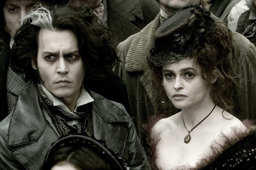 SWEENEY TODD: THE DEMON BARBER OF FLEET STREET - The infamous story of Benjamin Barker, aka Sweeney Todd, who sets up a barber shop in London which is the basis for a sinister partnership with his fellow tenant, Mrs. Lovett. (Paramount Pictures/Leah Gallo, Peter Mountain) JOHNNY DEPP, HELENA BONHAM CARTER