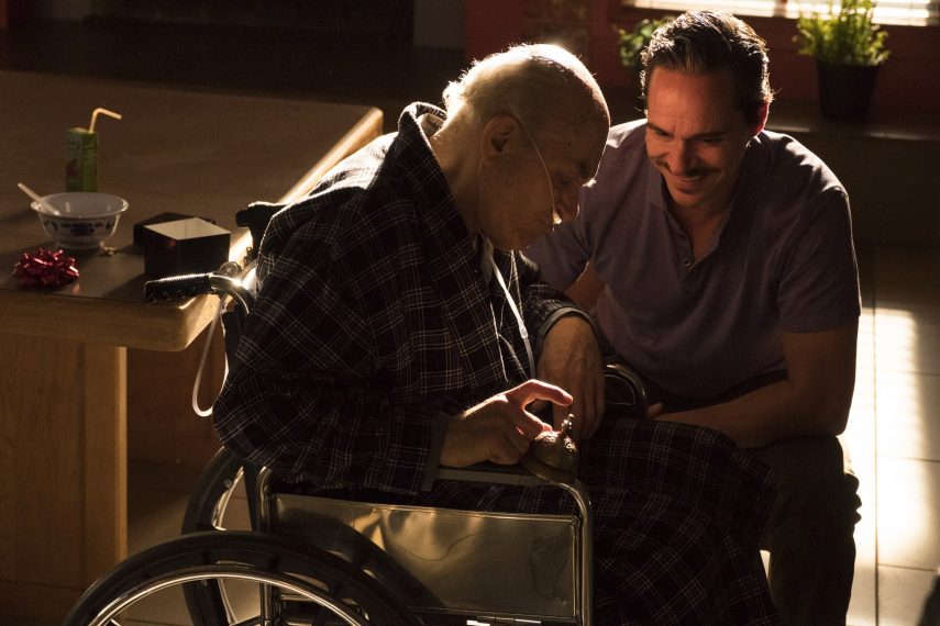 Tony Dalton as Lalo, Mark Margolis as Don Hector Salamanca - Better Call Saul _ Season 4, Episode 9 - Photo Credit: Nicole Wilder/AMC/Sony Pictures Television