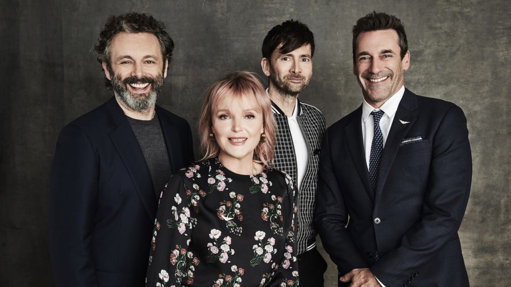 Michael Sheen, Miranda Richardson, David Tennant, and Jon Hamm