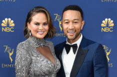 70th Emmy Awards - Chrissy Teigen and John Legend