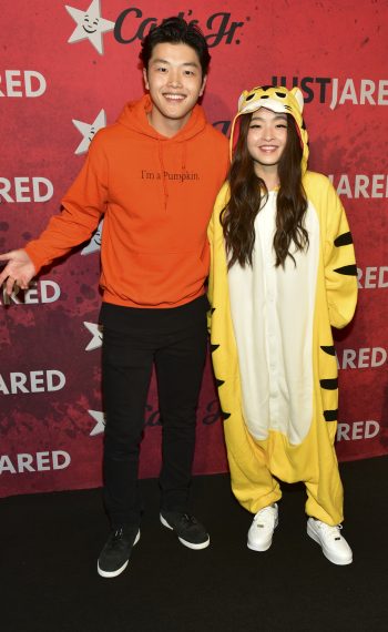 Alex Shibutani and Maia Shibutani attends Just Jared's 7th Annual Halloween Party