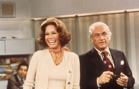 Moore And Knight In 'The Mary Tyler Moore Show,' c. 1976.