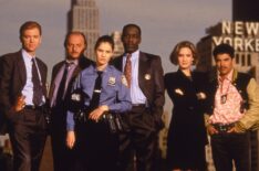 Cast Of 'NYPD Blue' - David Caruso, Dennis Franz, Amy Brenneman, James McDaniel, Sherry Stringfield, and Nicholas Turturro