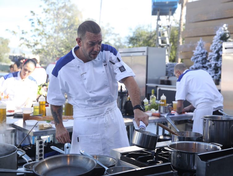 HELL"S KITCHEN: Contestant Bret in the “Hell Freezes Over” episode of HELL’S KITCHEN airing Friday, Oct. 19 (9:00-10:00 PM ET/PT) on FOX. © 2018 FOX Broadcasting. CR: Patrick Wymore / FOX.