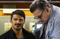 Yuri Sardarov as Brian 'Otis' Zvonecek and Oliver Platt as Daniel Charles in Chicago Med - Season 4