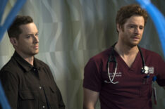 Jesse Lee Soffer as Jay Halstead, Nick Gehlfuss as Will Halstead in Chicago Med - Season 4