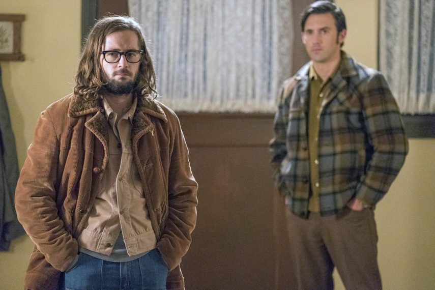 THIS IS US -- "Vietnam" Episode 305 -- Pictured: (l-r) Michael Angarano as Nicky, Milo Ventimiglia as Jack Pearson -- (Photo by: Ron Batzdorff/NBC)