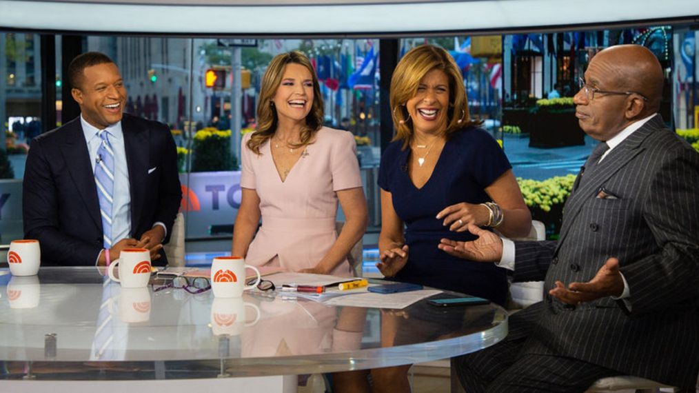 TODAY -- Pictured: Craig Melvin, Savannah Guthrie, Hoda Kotb and Al Roker on Thursday, October 25, 2018 -- (Photo by: Nathan Congleton/NBC)