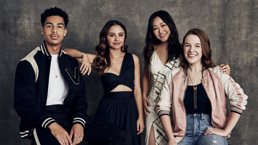 Marcus Scribner, Aimee Carrero, Karen Fukuhara, and Noelle Stevenson from She-Ra and the Princesses of Power