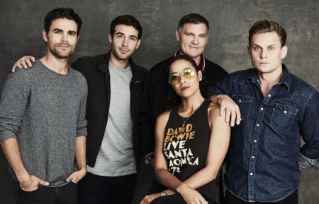 Paul Wesley, James Wolk, Dania Ramirez, Kevin Williamson and Billy Magnussen