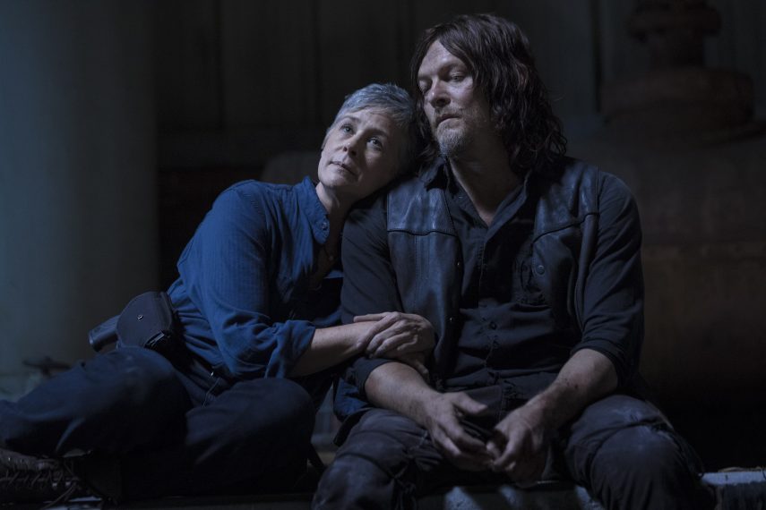 Norman Reedus as Daryl Dixon, Melissa McBride as Carol Peletier - The Walking Dead _ Season 9, Episode 1 - Photo Credit: Jackson Lee Davis/AMC