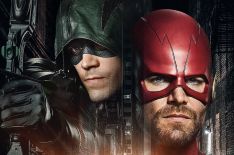 Stephen Amell & Grant Gustin Swap Roles in Arrowverse Crossover Poster (PHOTO)
