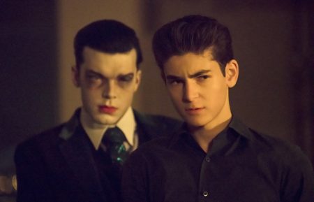 GOTHAM: L-R: Guest star Cameron Monaghan and David Mazouz in the ÒA Dark Knight: No ManÕs LandÓ season finale episode of GOTHAM airing Thursday, May 17 (8:00-9:00 PM ET/PT) on FOX. ©2018 Fox Broadcasting Co. Cr: Giovanni Rufino / FOX