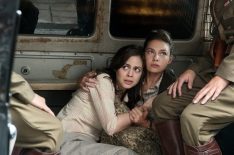 Conor Leslie as Trudy Walker and Alexa Davalos as Juliana Crain in Man in the High Castle
