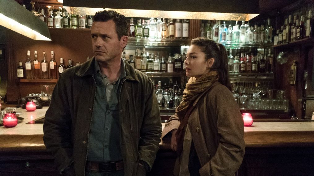 Jason O'Mara and Alexa Davalos in The Man in the High Castle