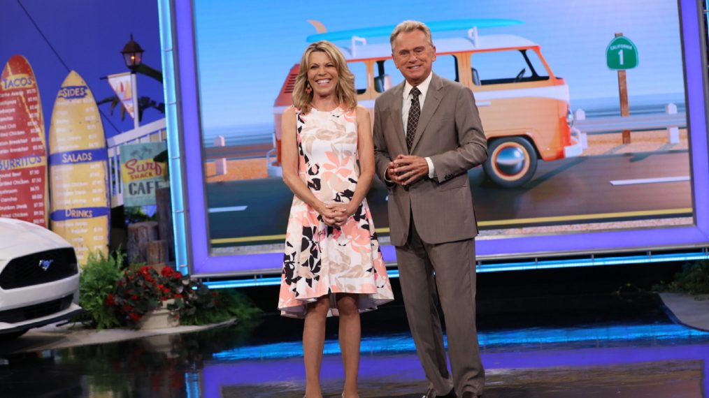 Vanna White and Pat Sajak