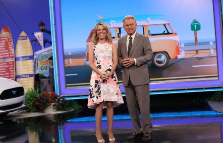 Vanna White and Pat Sajak