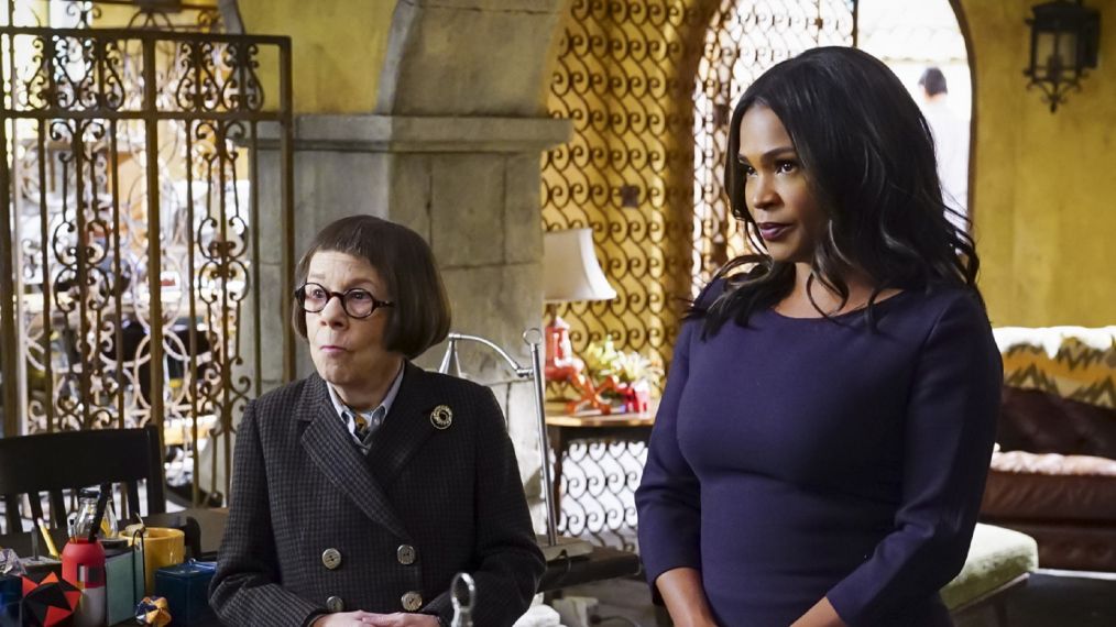 'Liabilities' - Pictured: Linda Hunt (Henrietta 'Hetty' Lange) and Nia Long (Executive Assistant Director Shay Mosley). Callen and Sam pull Granger's daughter, former spy Jennifer Kim (Malese Jow), from witness protection to help the team locate an underground spy who has obtained an arsenal of bomb materials, on NCIS: LOS ANGELES, Sunday, March 18 (9:00-10:00 PM, ET/PT) on the CBS Television Network. Photo: Monty Brinton/CBS é2017 CBS Broadcasting, Inc. All Rights Reserved.