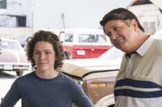 Montana Jordan and Lance Barber in Young Sheldon