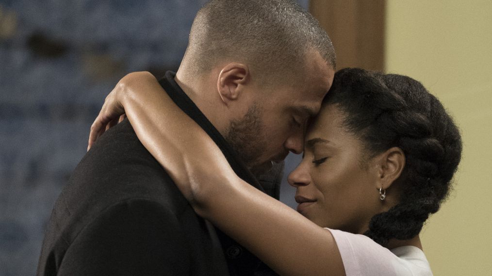 Jesse Williams and Kelly McCreary in Grey's Anatomy