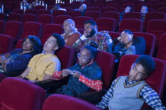 Black-ish at the movie theater -Jenifer Lewis, Marcus Scribner, Laurence Fishburne, Marsai Martin, Anthony Anderson, Tracee Ellis Ross, Miles Brown - 'Christmas in Theater Eight'