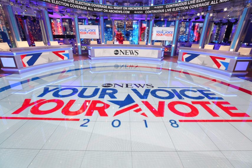 ABC NEWS - ABC NewsÕ ÒYour Voice, Your VoteÓ Midterm Election 2018, anchored by George Stephanopoulos, will begin at 8 p.m. ET and continue throughout the evening on the ABC Television Network and steaming at abcnews.com on Tuesday, November 6, 2018. (ABC/Danny Weiss) ELECTION SET