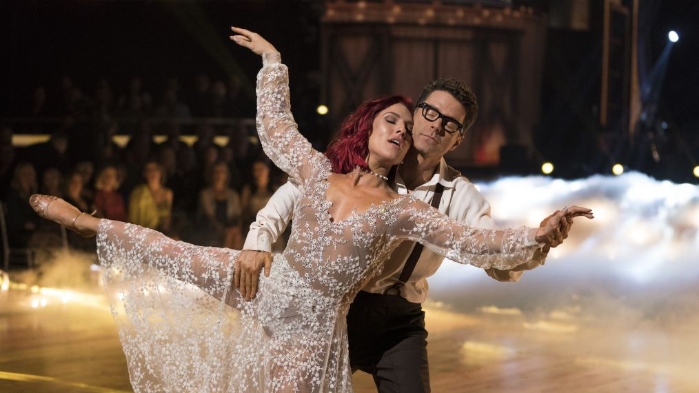 Sharna Burgess and Bobby Bones on Dancing With the Stars