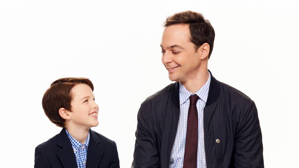 Iain Armitage and Jim Parsons