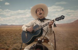 Tim Blake Nelson is Buster Scruggs in The Ballad of Buster Scruggs, a film by Joel and Ethan Coen. THE BALLAD OF BUSTER SCRUGGS