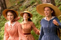 Little Women - Willa Fitzgerald as Meg, Annes Elwy as Beth, and Maya Hawke as Jo