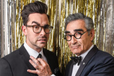 'Schitt's Creek' Holiday Special: Daniel & Eugene Levy Tease a Rose Family Flashback