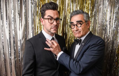 Daniel Levy and Eugene Levy at the 2016 Canadian Screen Awards