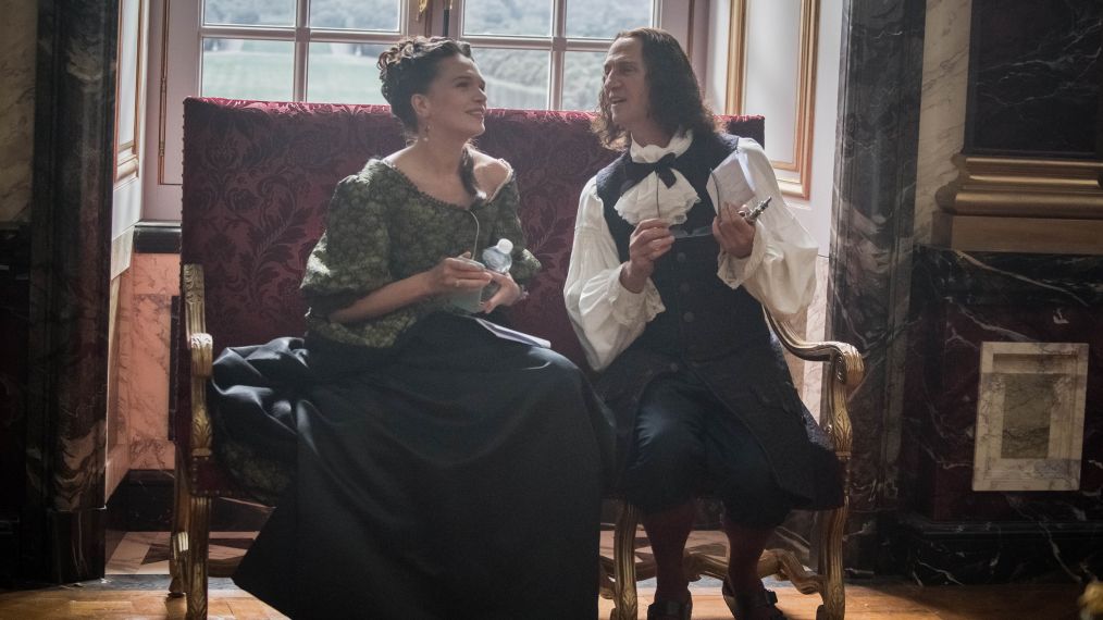 Anna Brewster as Madame de Montespan and Stuart Bowman as Bontemps in Versailles