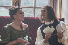 Anna Brewster as Madame de Montespan and Stuart Bowman as Bontemps in Versailles