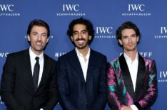 Brand Ambassador Fabian Cancellara, British actor Dev Patel and IWC Brand Ambassador Patrick Seabase attend the IWC Private Dinner