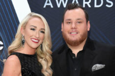 Nicole Hocking and Luke Combs at The 52nd Annual CMA Awards