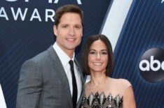 Walker Hayes and Laney Beville Hayes attend The 52nd Annual CMA Awards - Arrivals