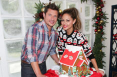 Vanessa Lachey and Nick Lachey in Celebrities Visit Hallmark's 'Home & Family' celebrating 'Christmas In July'
