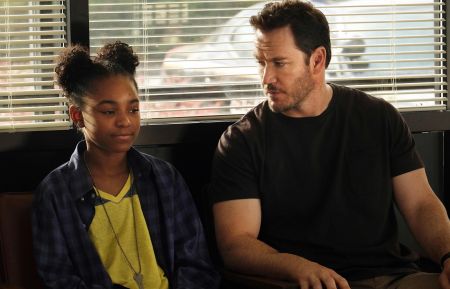 THE PASSAGE: L-R: Saniyya Sidney and Mark-Paul Gosselaar in THE PASSAGE premiering midseason on FOX. ©2018 Fox Broadcasting Co. Cr: Steve Dietl/FOX