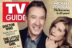 Tim Allen and Nancy Travis on the cover of TV Guide Magazine for Last Man Standing