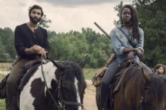 Avi Nash as Siddiq, Danai Gurira as Michonne - The Walking Dead - Season 9, Episode 8