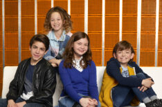 Brandon Rossel as Cody, Sofia Rosinsky as Zora, Sophie Pollen as Layne, and Winslow Fegley as Mel in Fast Layne