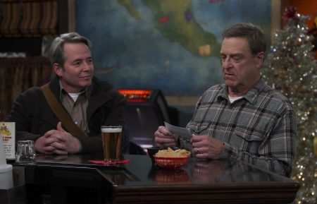 Matthew Broderick and John Goodman in The Conners