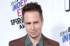 Sam Rockwell, winner of Best Supporting Male for 'Three Billboards Outside Ebbing, Missouri', poses in the press room during the 2018 Film Independent Spirit Awards