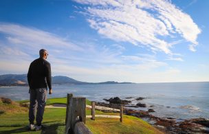 Released from prison after his conviction was overturned, Valentino Dixon visits Pebble Beach Golf Links for the first time 27 Years Valentino Dixon