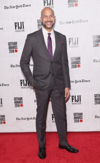 Keegan-Michael Key attends the 2018 IFP Gotham Awards With FIJI Water